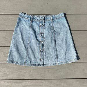 H&M button-down Jean skirt